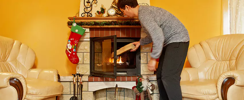 Rusted Metal Fireplace Restoration in Sterling, Colorado